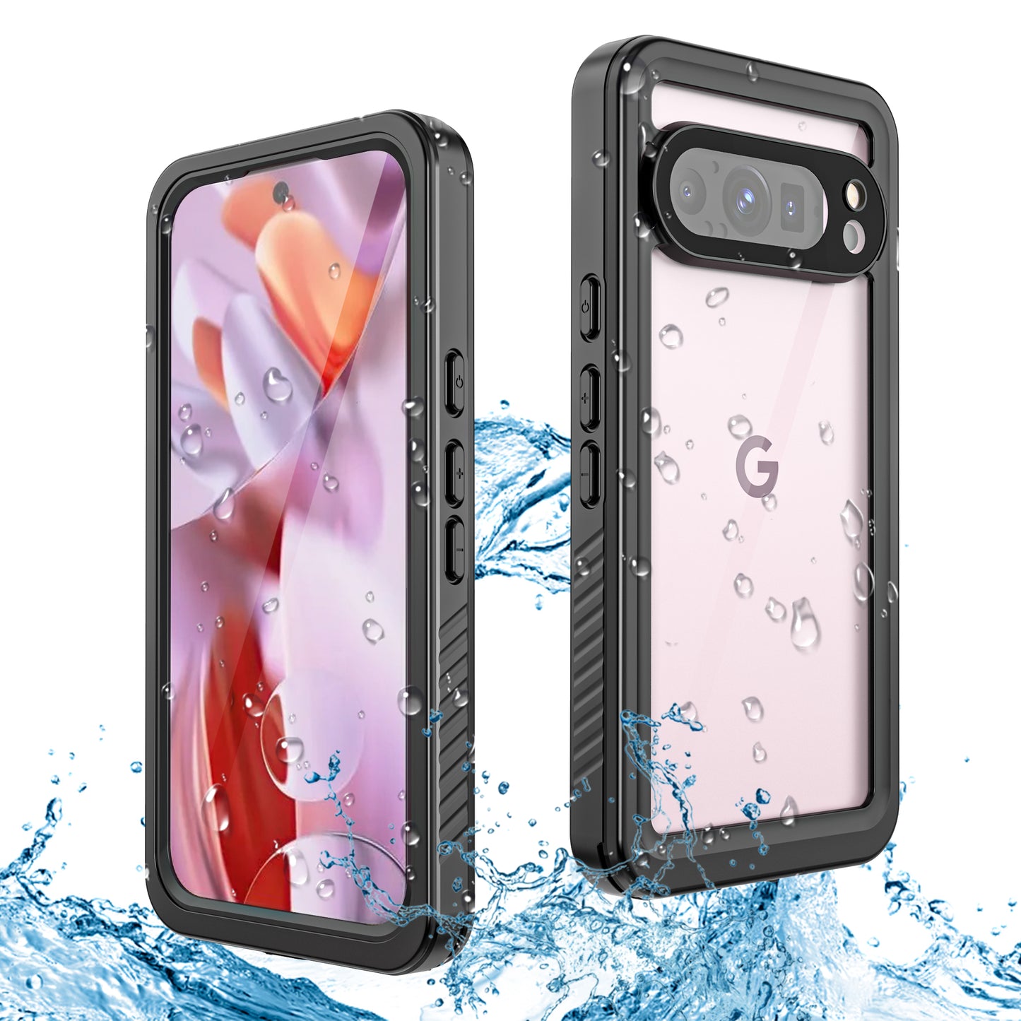 Google Pixel 9 Pro Case Waterproof Twill Crystal Full Protection
