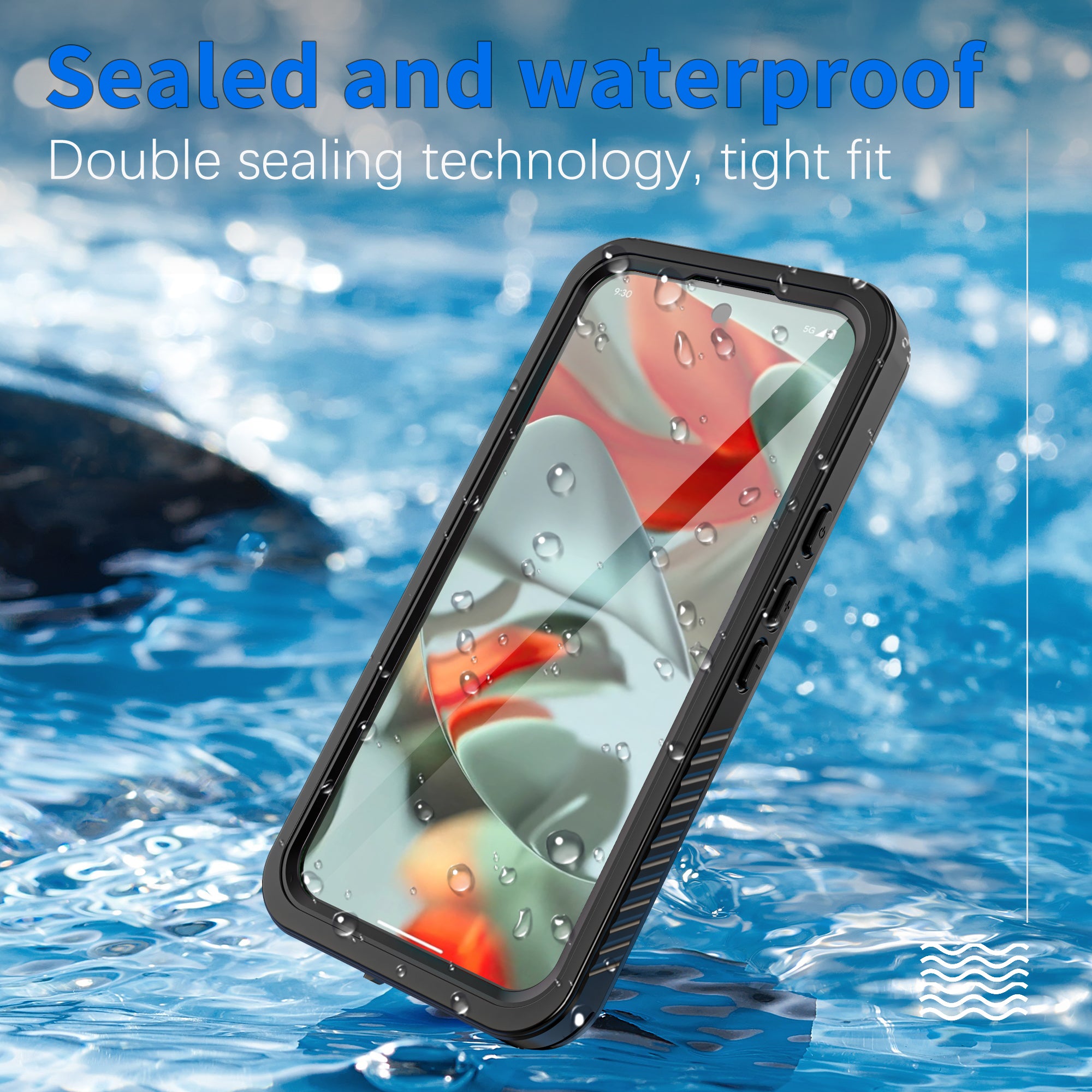 Google Pixel 9 Pro XL Case Waterproof Twill Crystal Full Protection