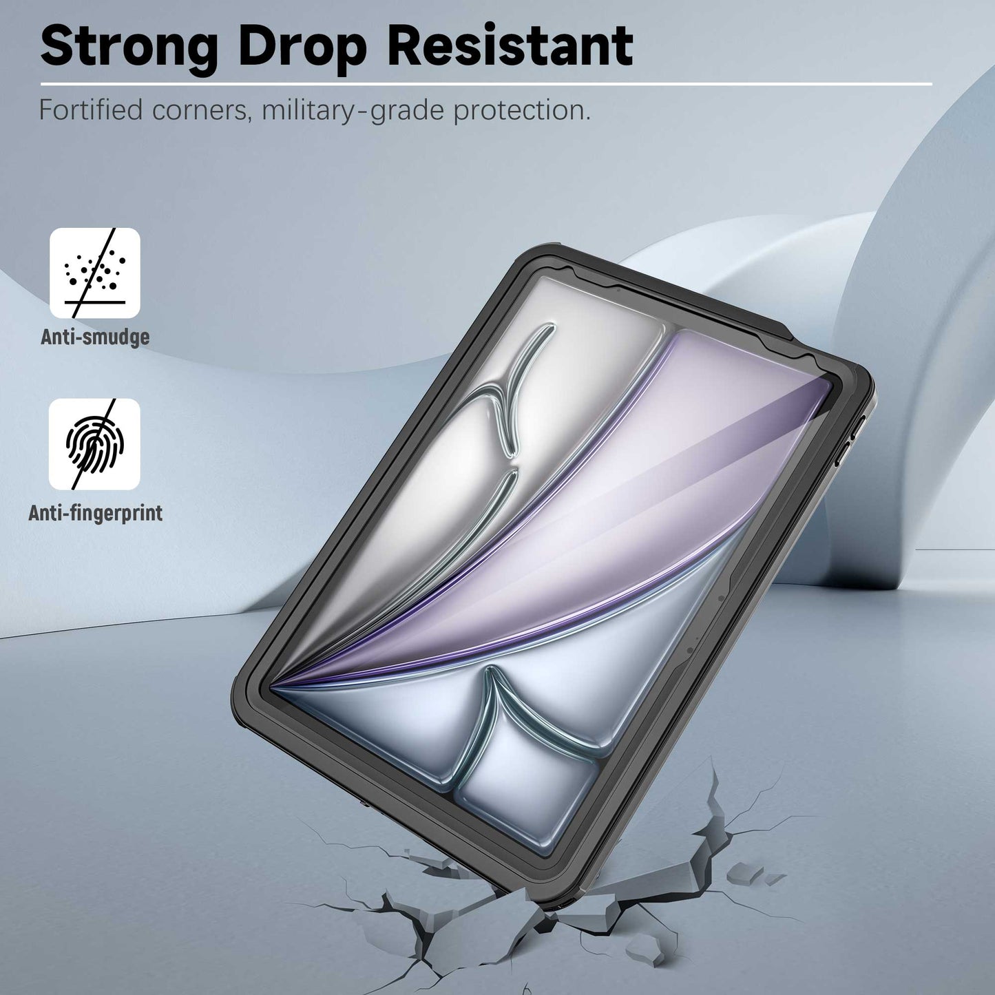 Apple iPad Air 5 Case Waterproof Twill Crystal Full Protection