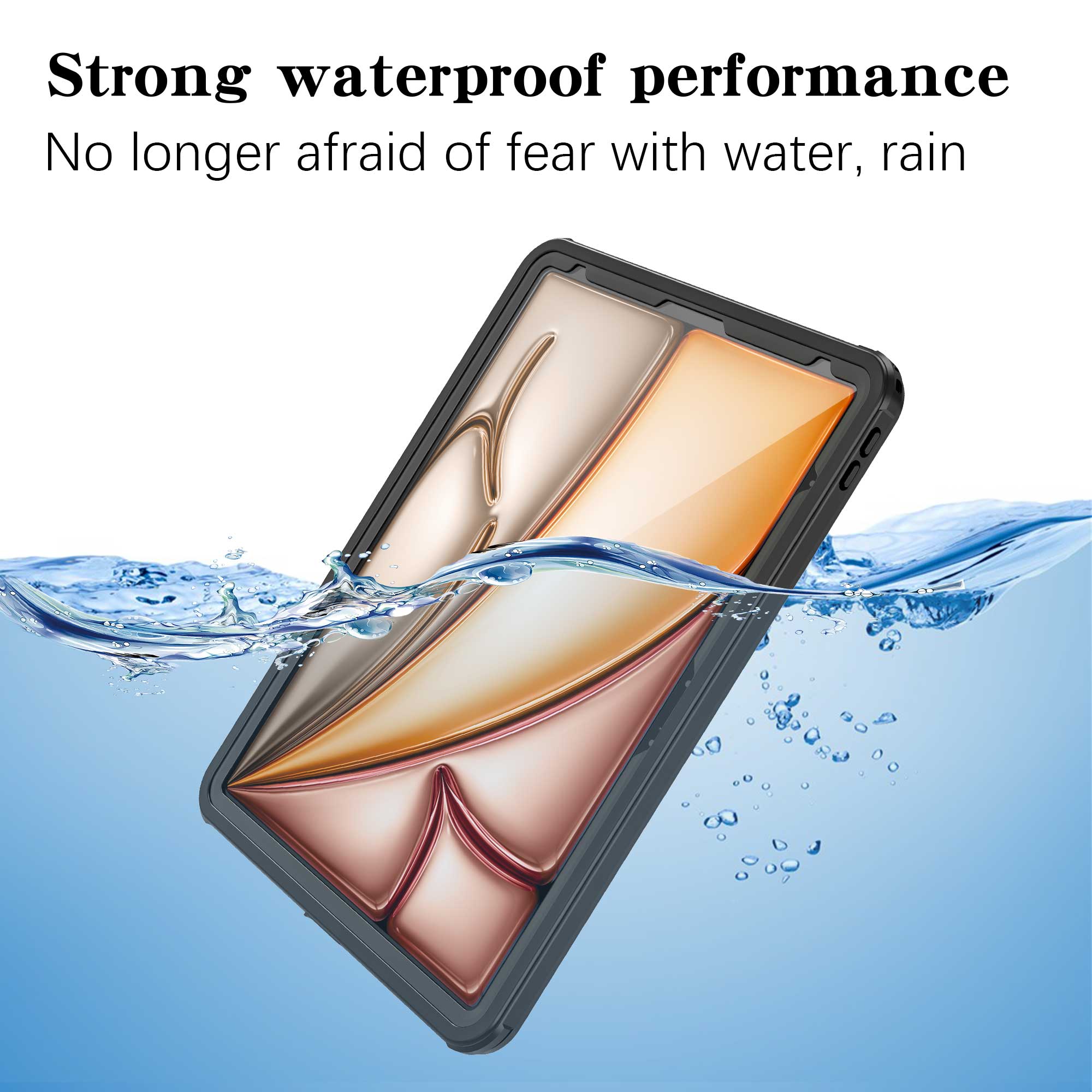 Apple iPad Air 6 13inch Case Waterproof Twill Crystal Full Protection