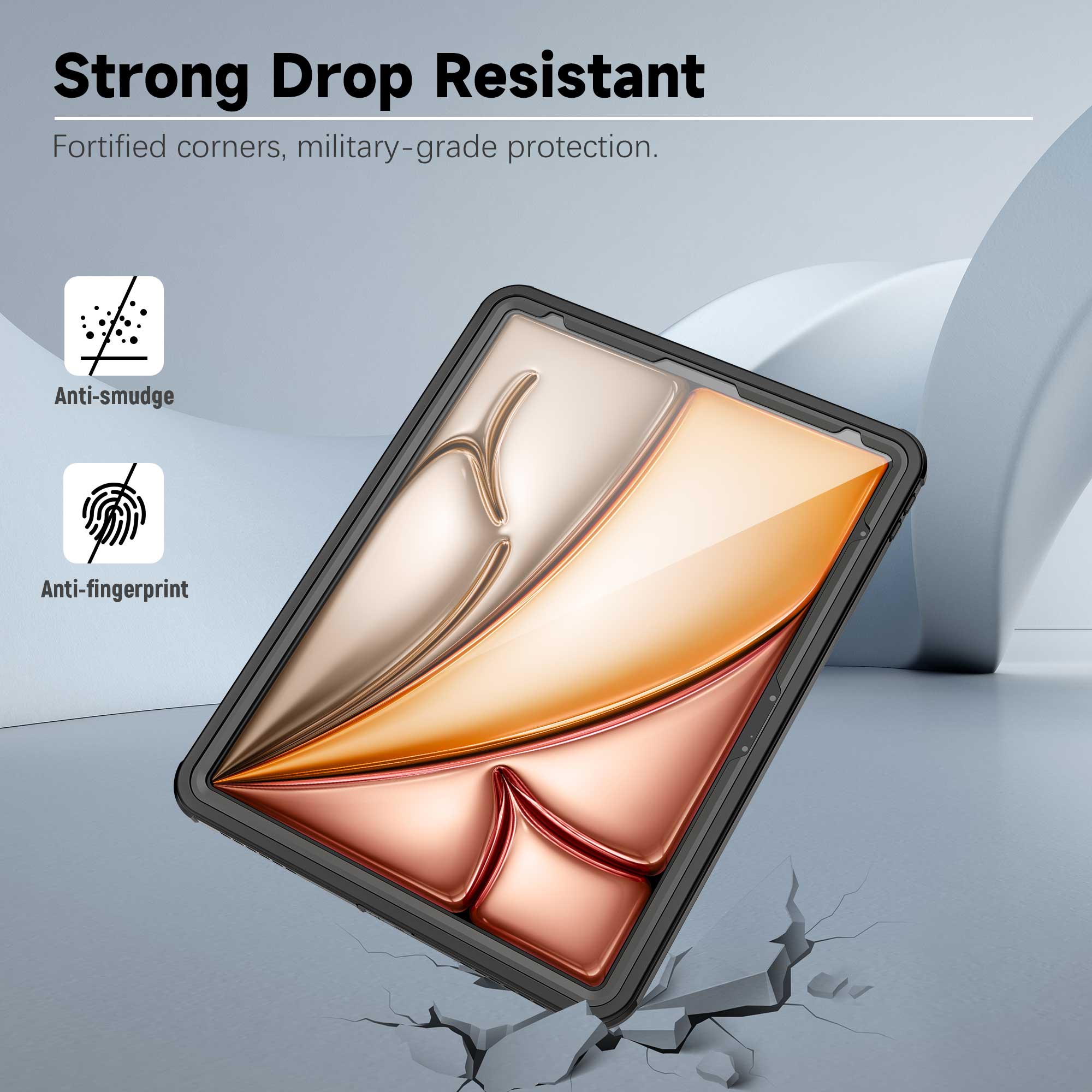 Apple iPad Air 6 13inch Case Waterproof Twill Crystal Full Protection