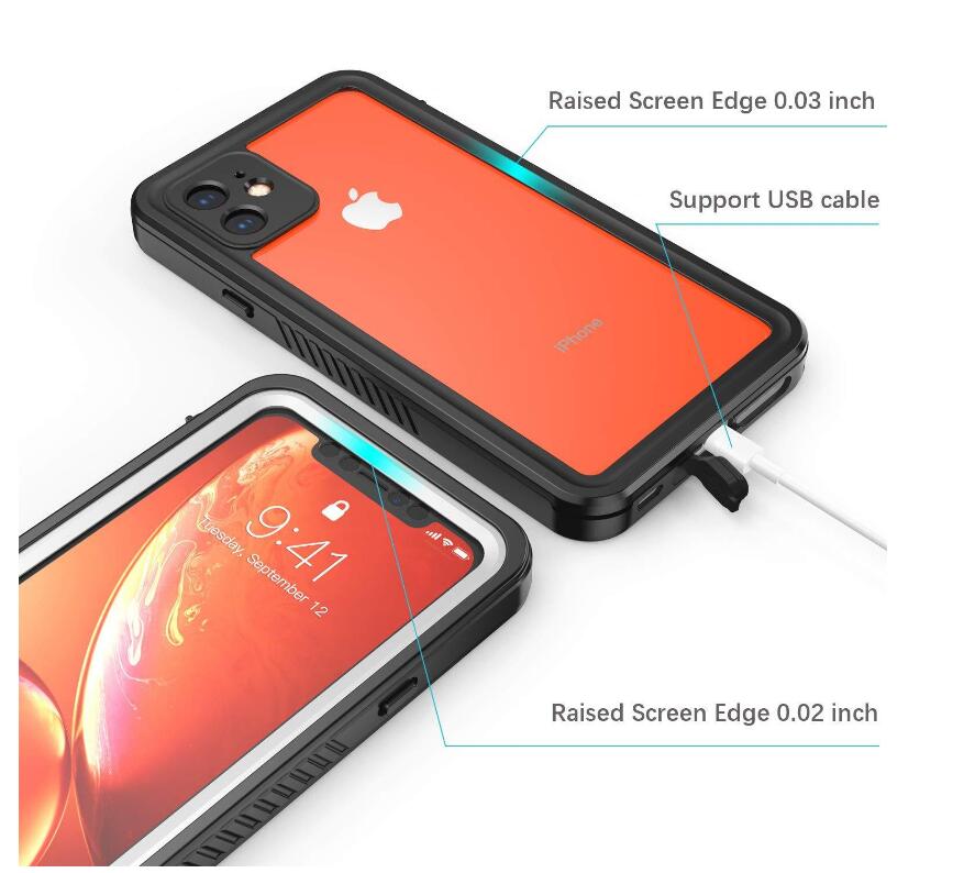 Apple iPhone 11 Case Waterproof Twill Crystal Full Protection