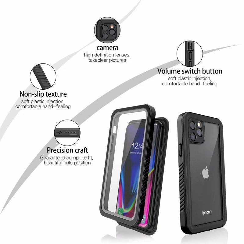 Apple iPhone 11 Pro Case Waterproof Twill Crystal Full Protection