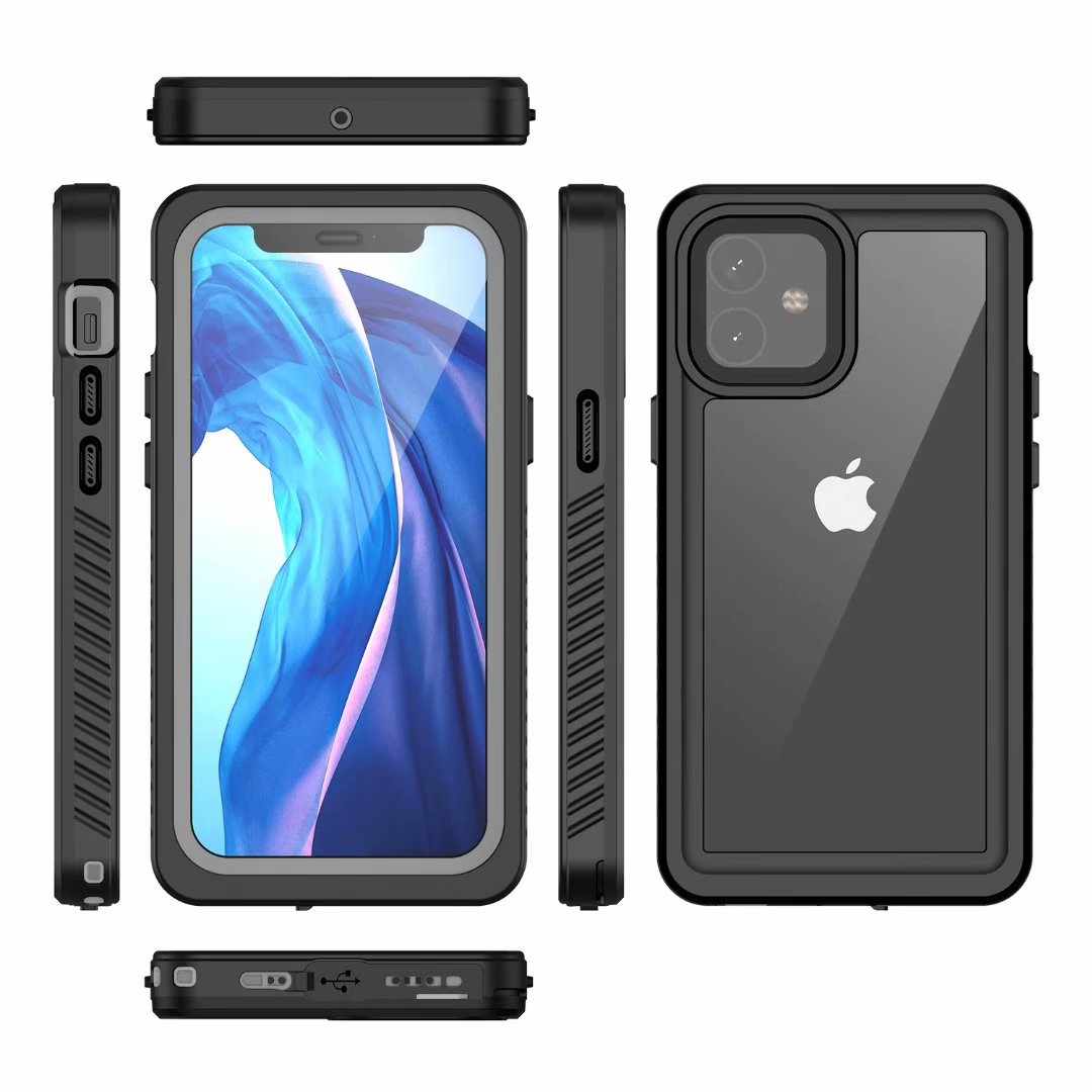 Apple iPhone 12 Mini Case Waterproof Twill Crystal Full Protection