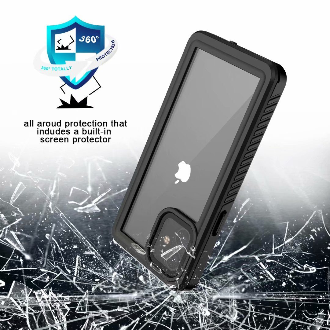 Apple iPhone 12 Mini Case Waterproof Twill Crystal Full Protection