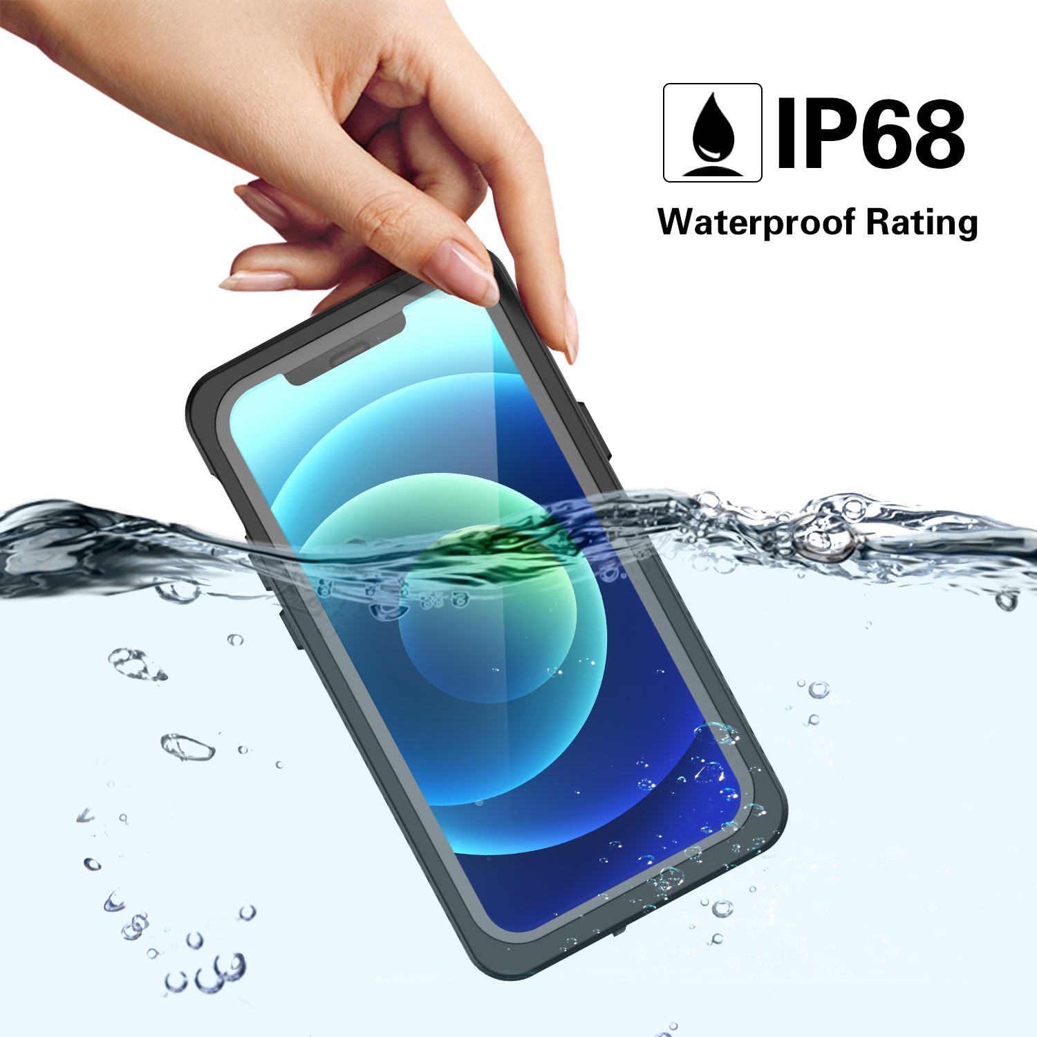Apple iPhone 12 Pro Case Waterproof Twill Crystal Full Protection