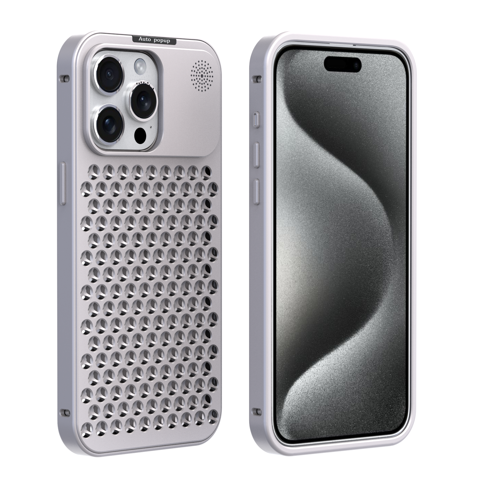 Apple iPhone 14 Pro Max Case Metal Aromatherapy Cooling