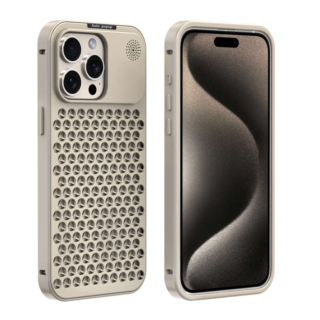 Apple iPhone 14 Pro Case Metal Aromatherapy Cooling