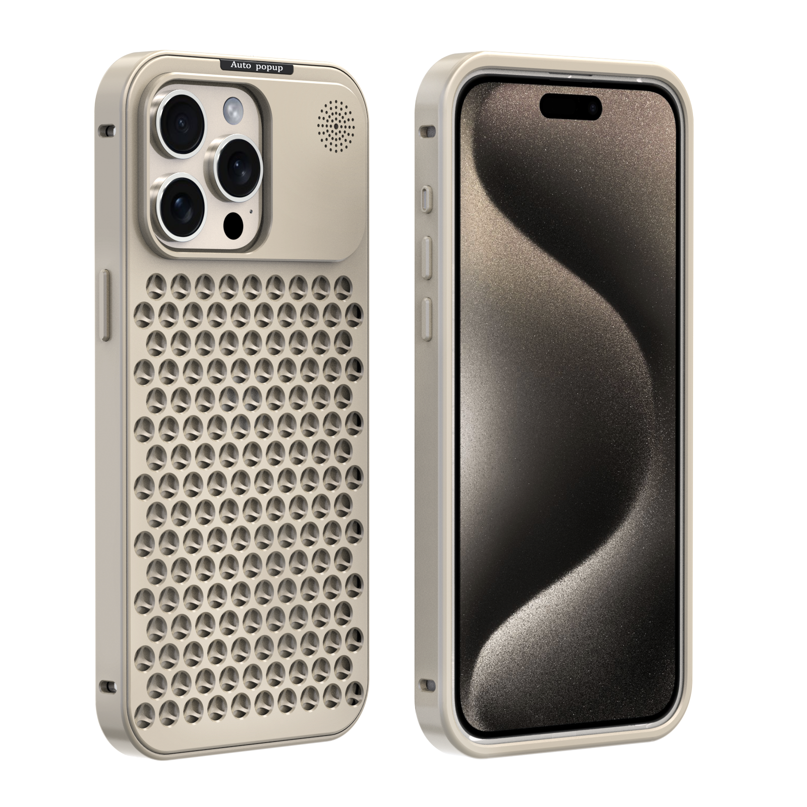 Apple iPhone 14 Pro Max Case Metal Aromatherapy Cooling