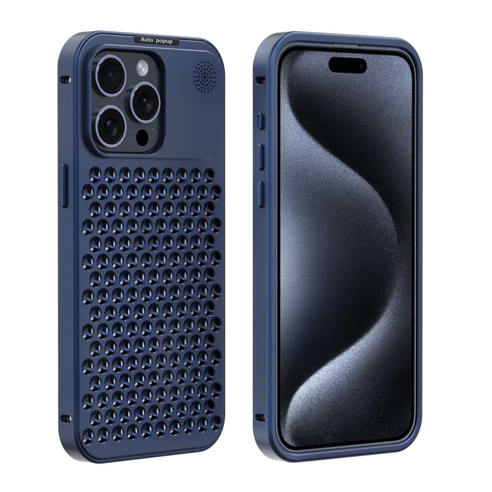 Apple iPhone 14 Pro Max Case Metal Aromatherapy Cooling
