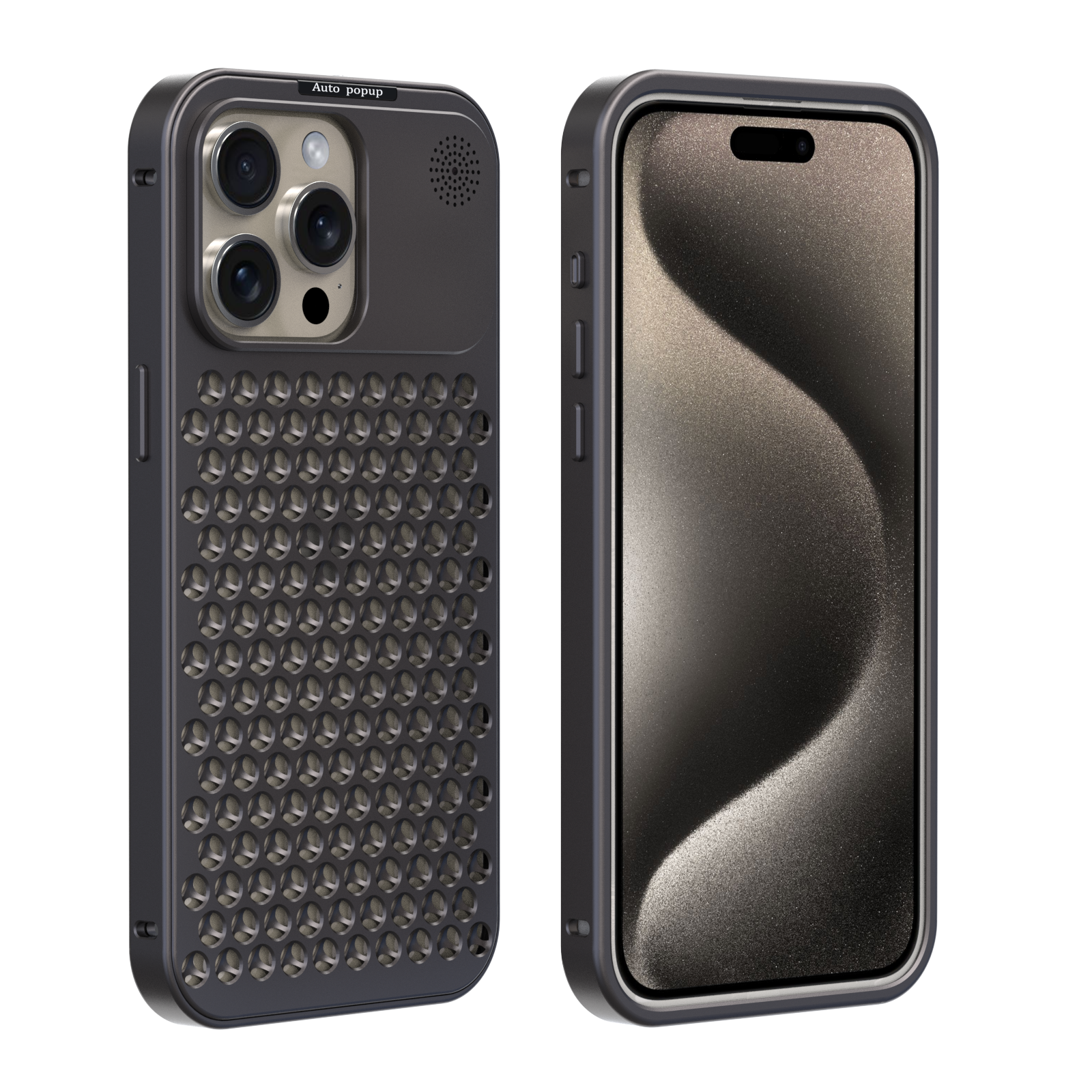 Apple iPhone 14 Pro Max Case Metal Aromatherapy Cooling