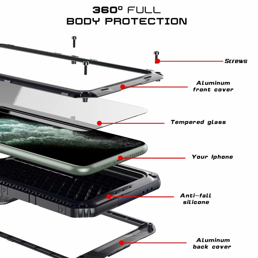 Apple iPhone 11 Pro Max Case Waterproof Wolf Warrior