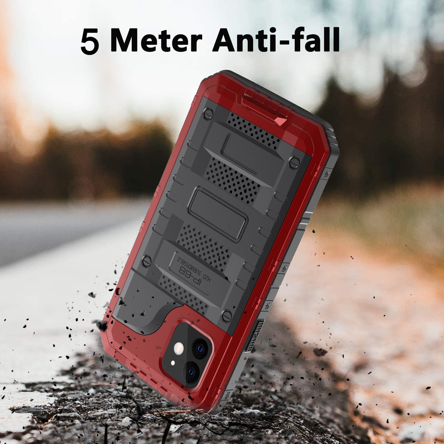 Apple iPhone 12 Case Waterproof Wolf Warrior