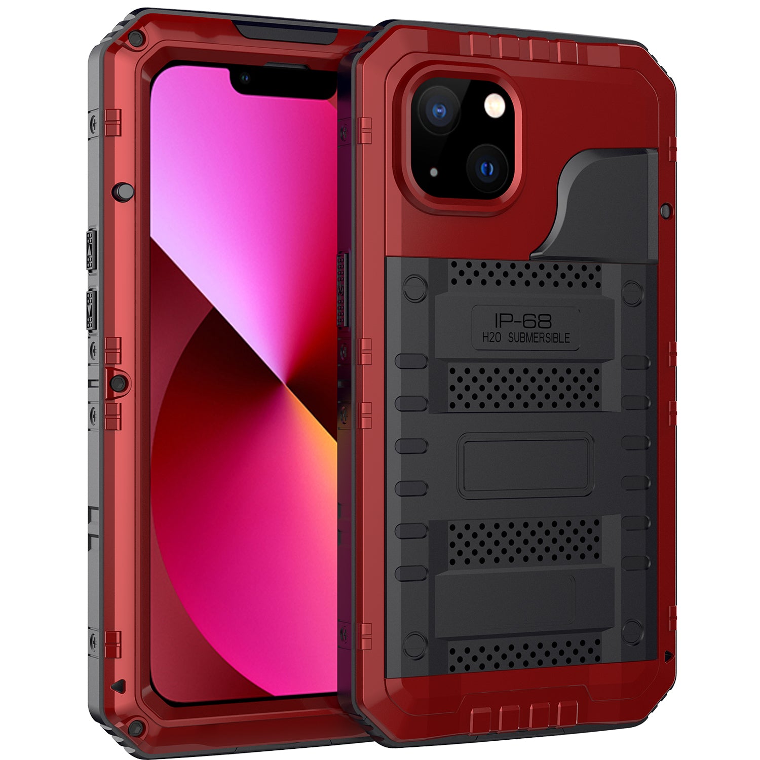 Apple iPhone 13 Case Waterproof Wolf Warrior