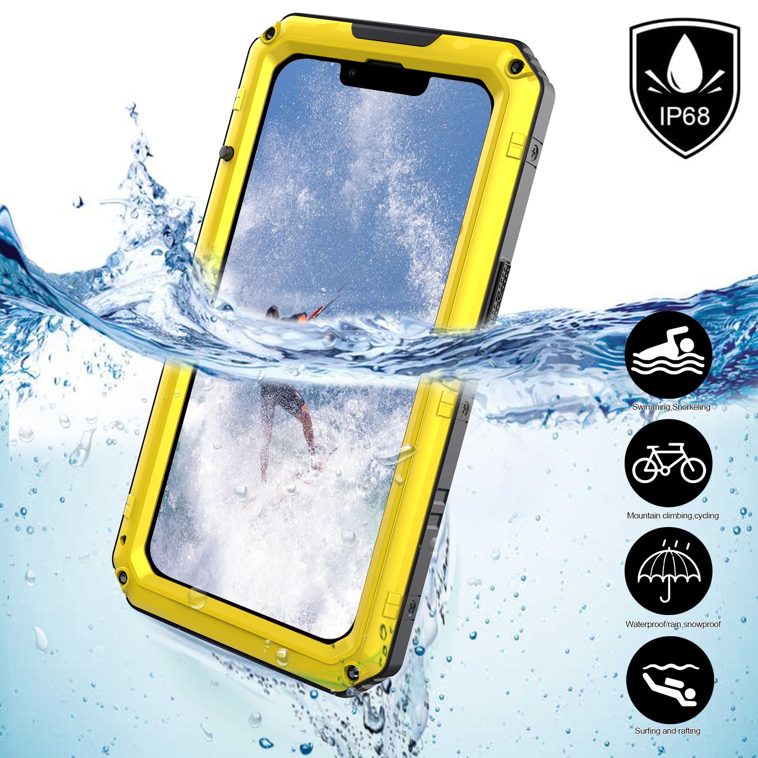 Apple iPhone 13 Case Waterproof Wolf Warrior