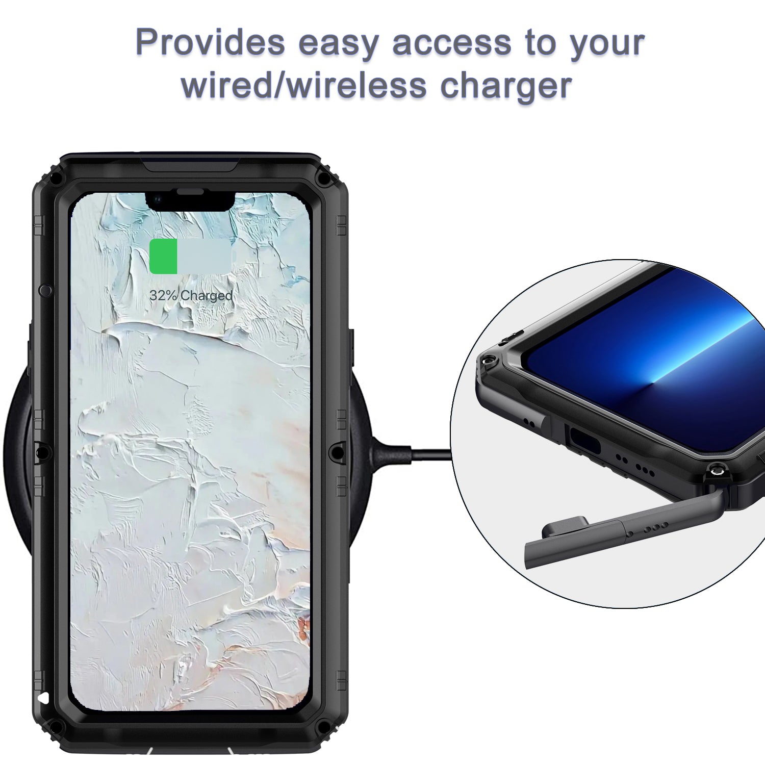 Apple iPhone 13 Pro Case Waterproof Wolf Warrior