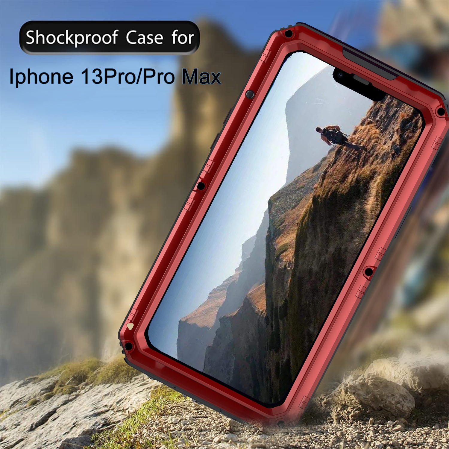 Apple iPhone 13 Pro Max Case Waterproof Wolf Warrior