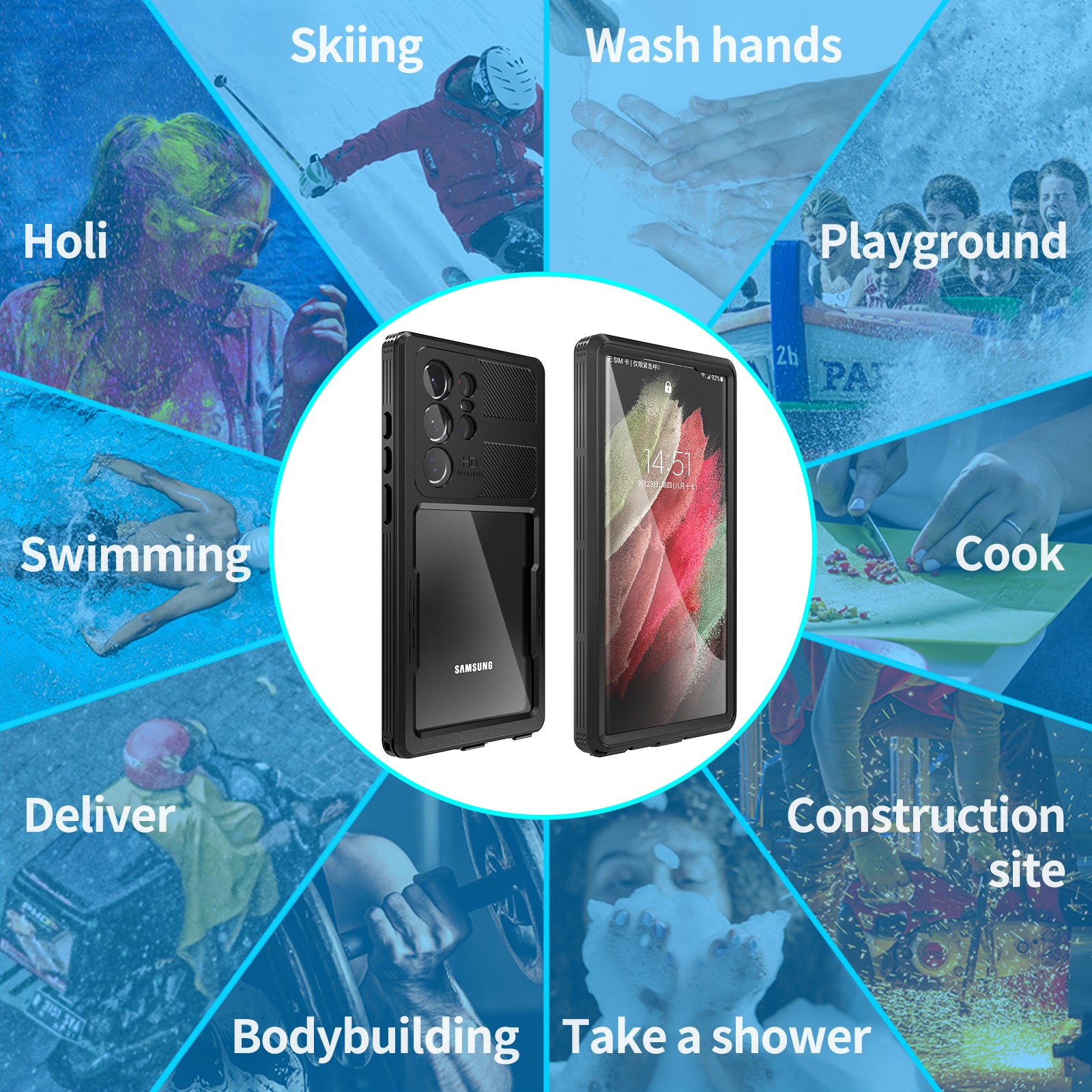 Samsung Galaxy S23 Ultra Case Waterproof Mars Magsafe