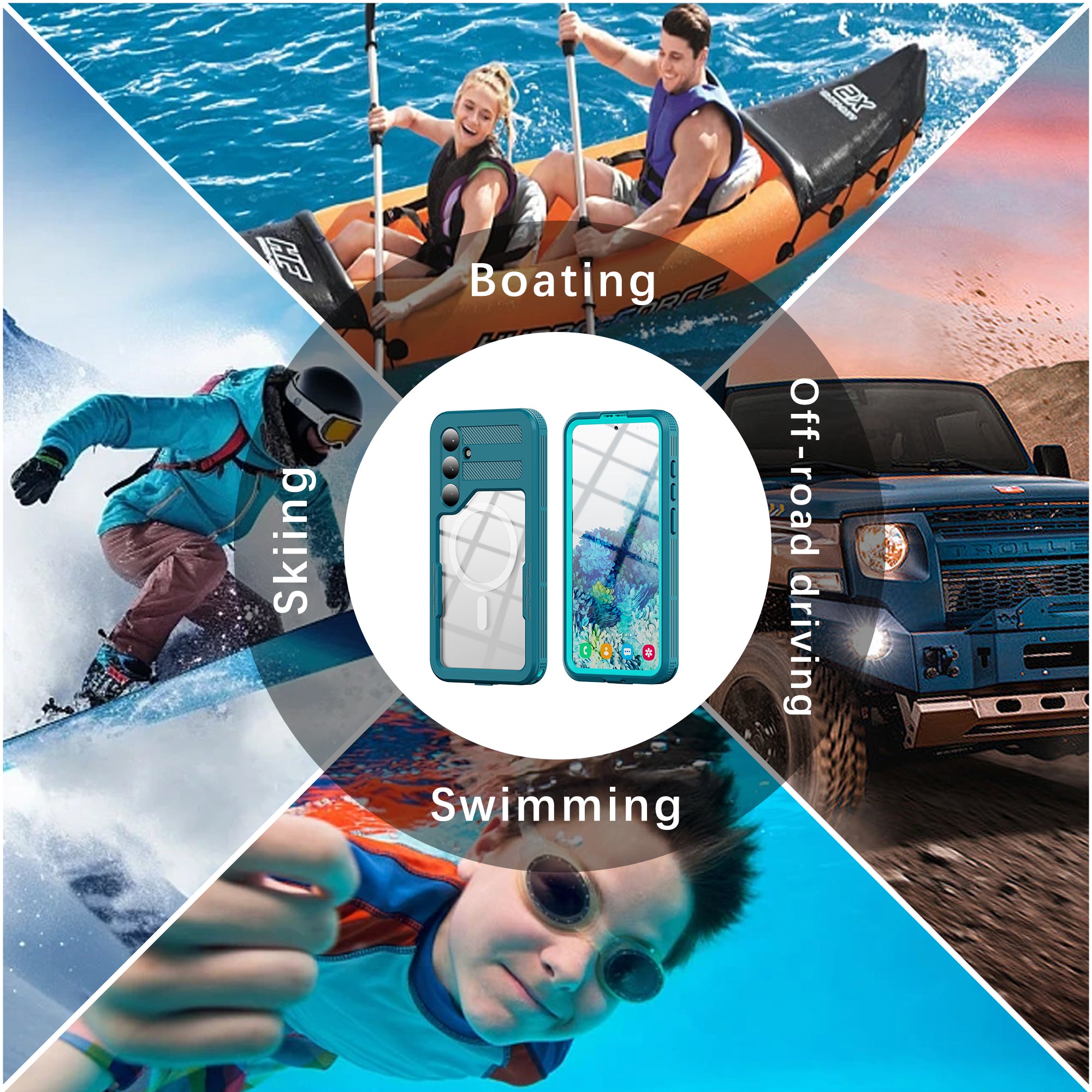 Samsung Galaxy S24 Plus Case Waterproof Mars Magsafe