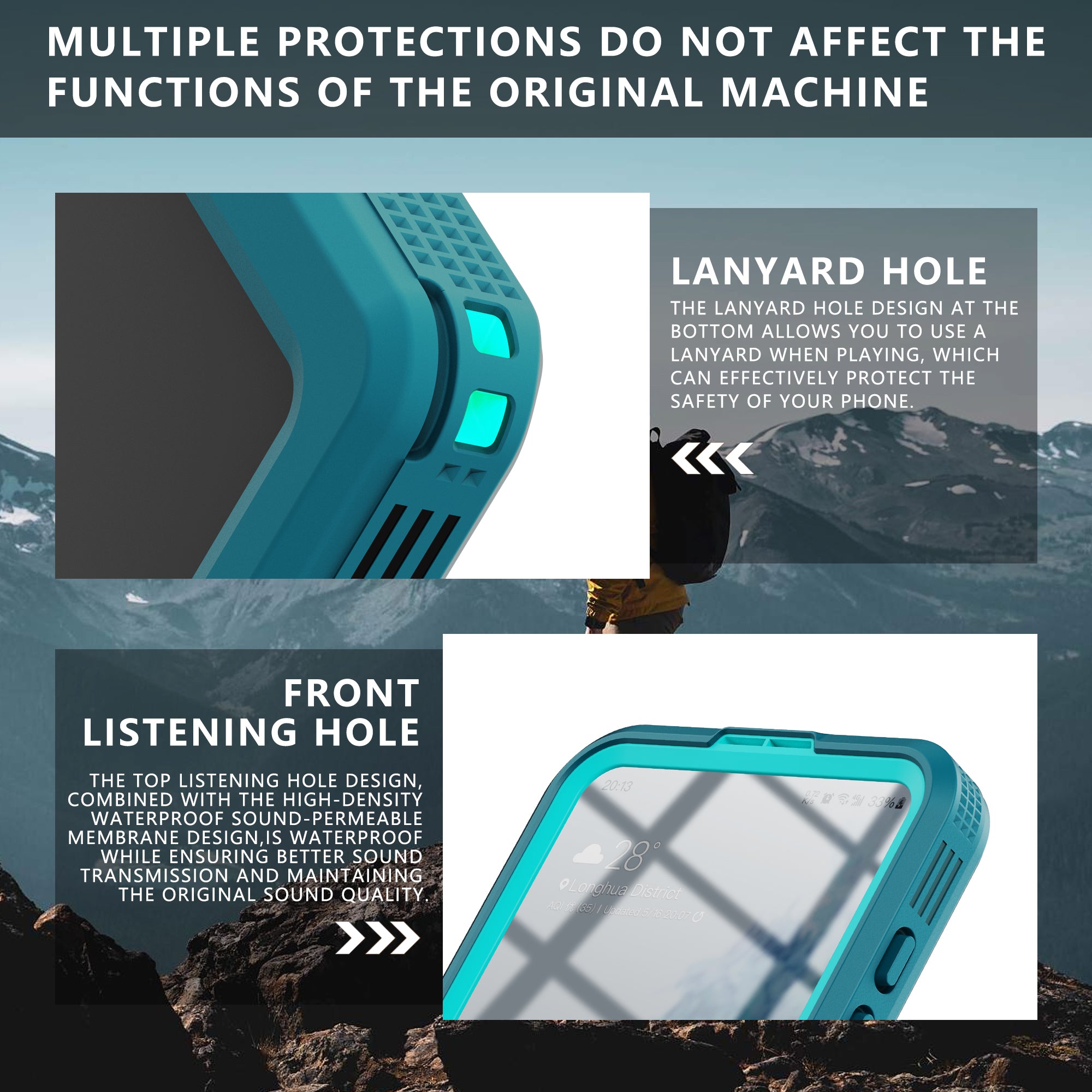 Samsung Galaxy S24 Plus Case Waterproof Mars Magsafe