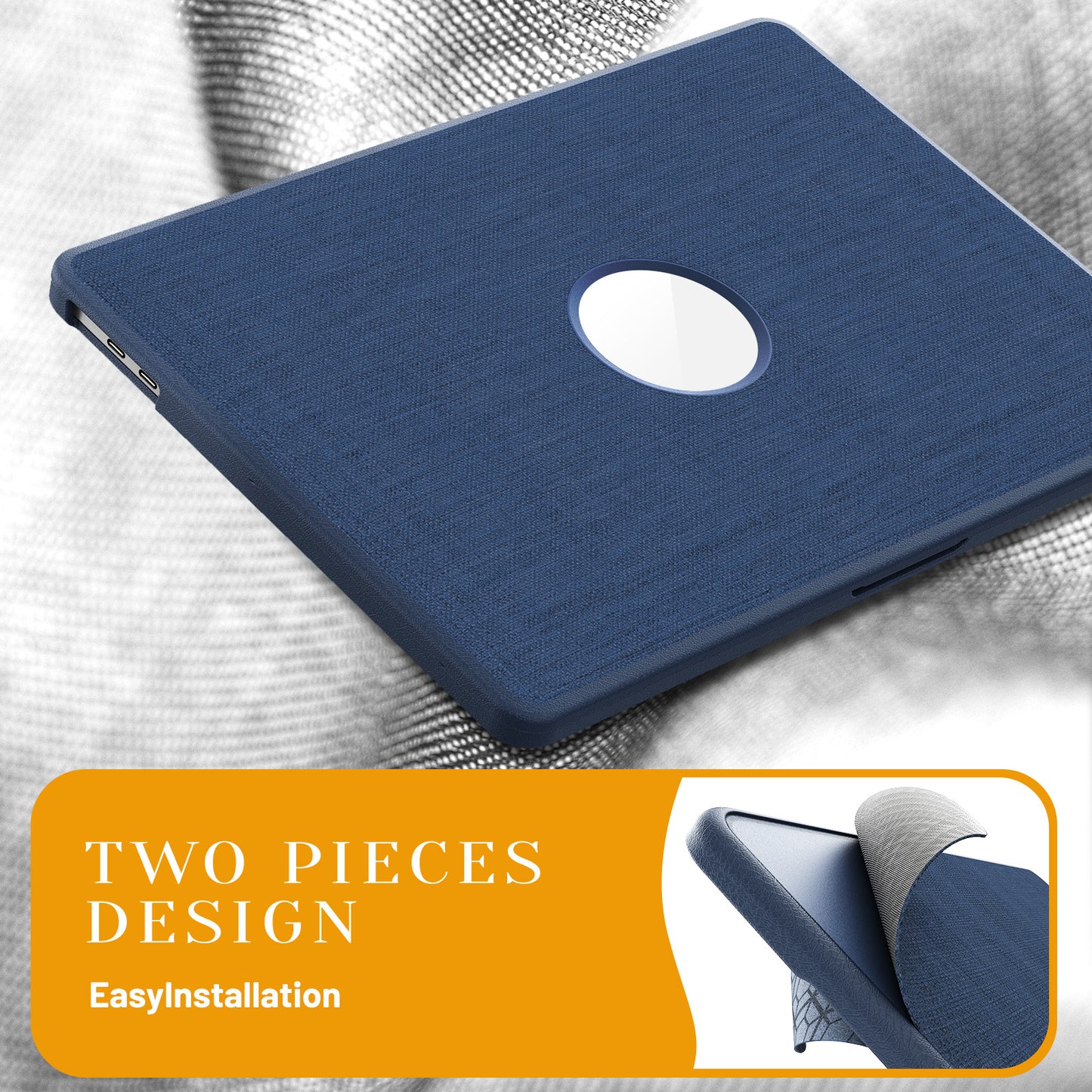 Unique Foldable Stand MacBook Pro 13.3 A1706 Case Fabric Skin