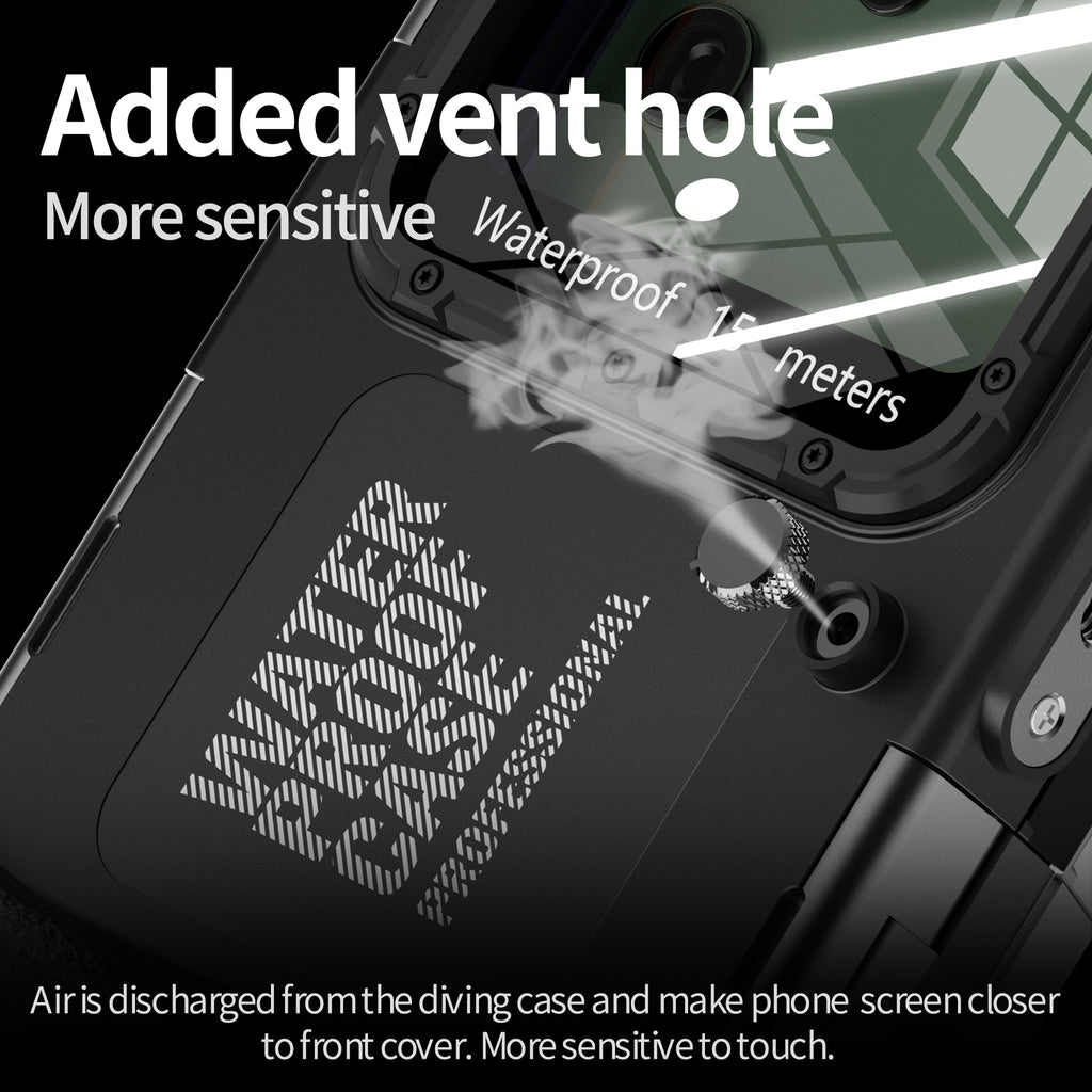 V.4.0 Waterproof 50ft Brick Stand Galaxy S24 Plus Diving Case