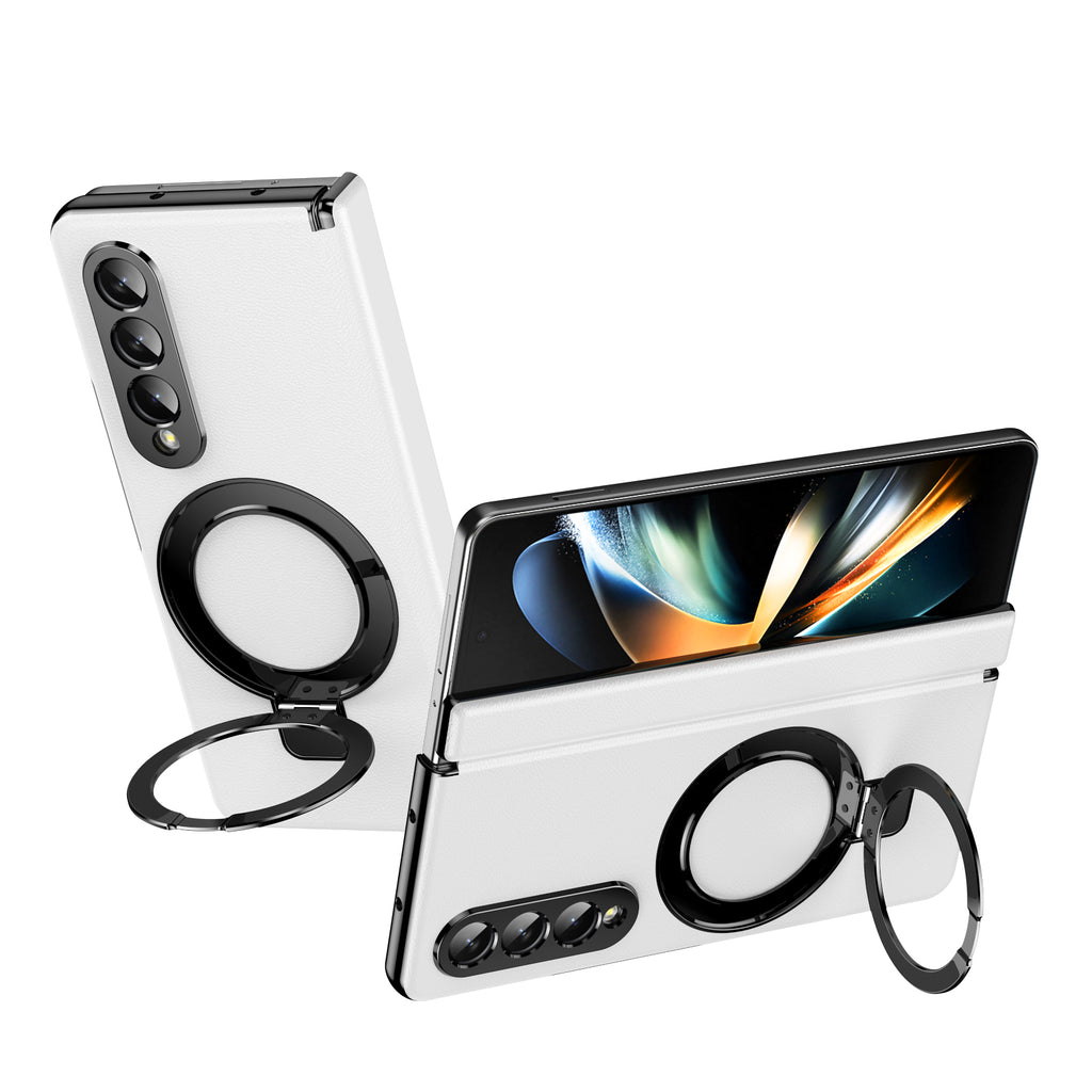 vacuum-plating-leather-magnetic-ring-stand-galaxy-z-fold3-case_2
