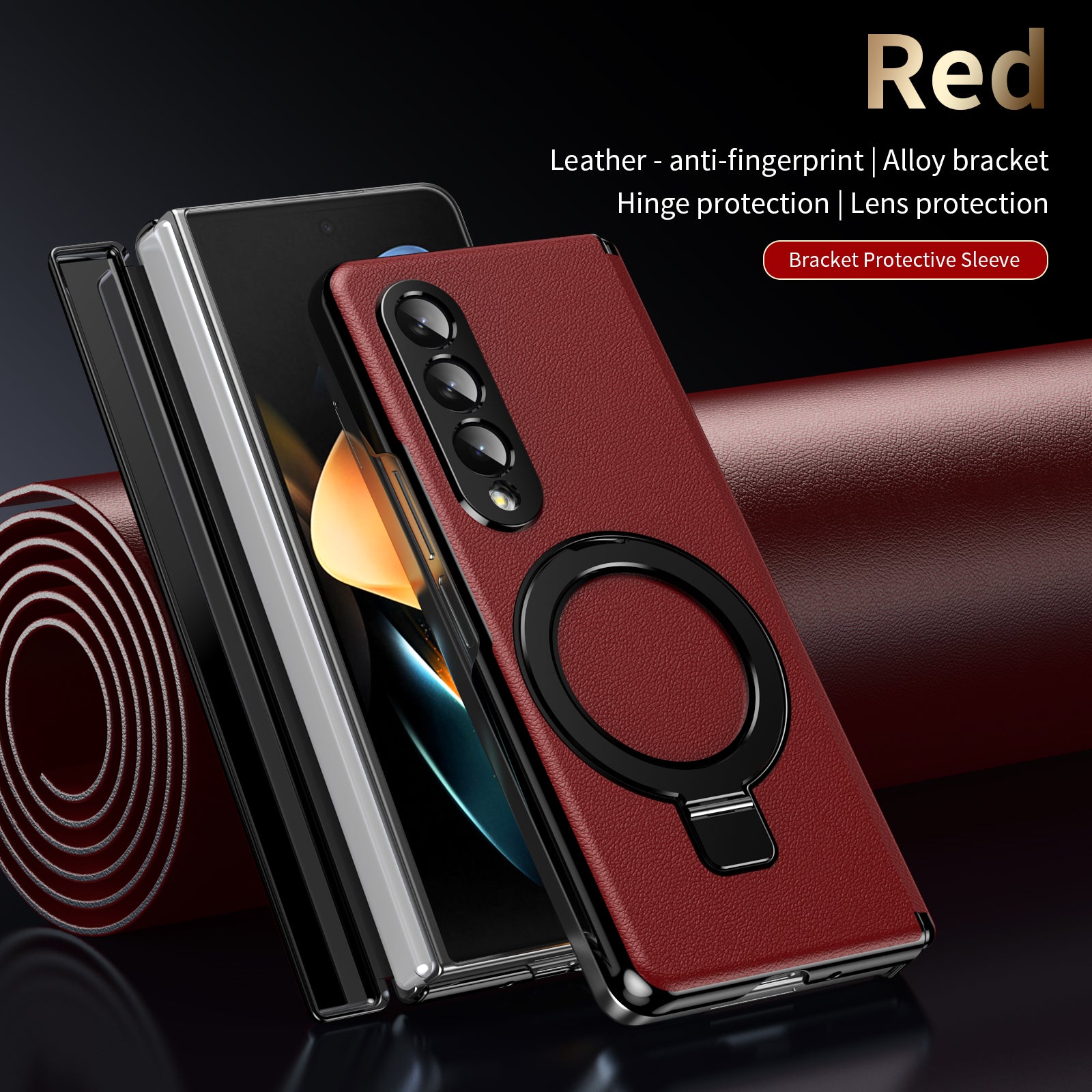 vacuum-plating-leather-magnetic-ring-stand-galaxy-z-fold3-case_7