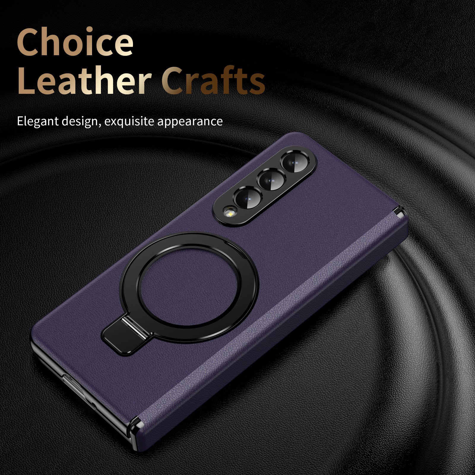 vacuum-plating-leather-magnetic-ring-stand-galaxy-z-fold4-case_11