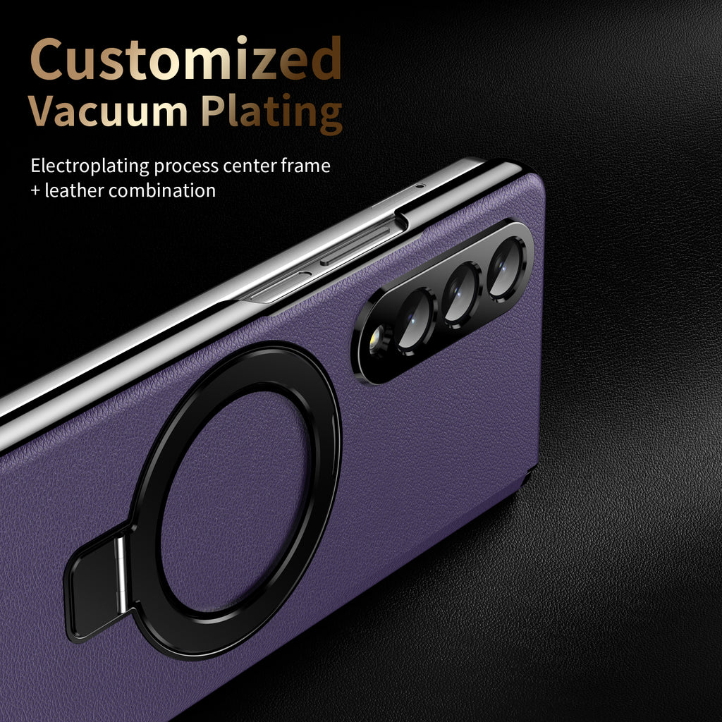 vacuum-plating-leather-magnetic-ring-stand-galaxy-z-fold4-case_9