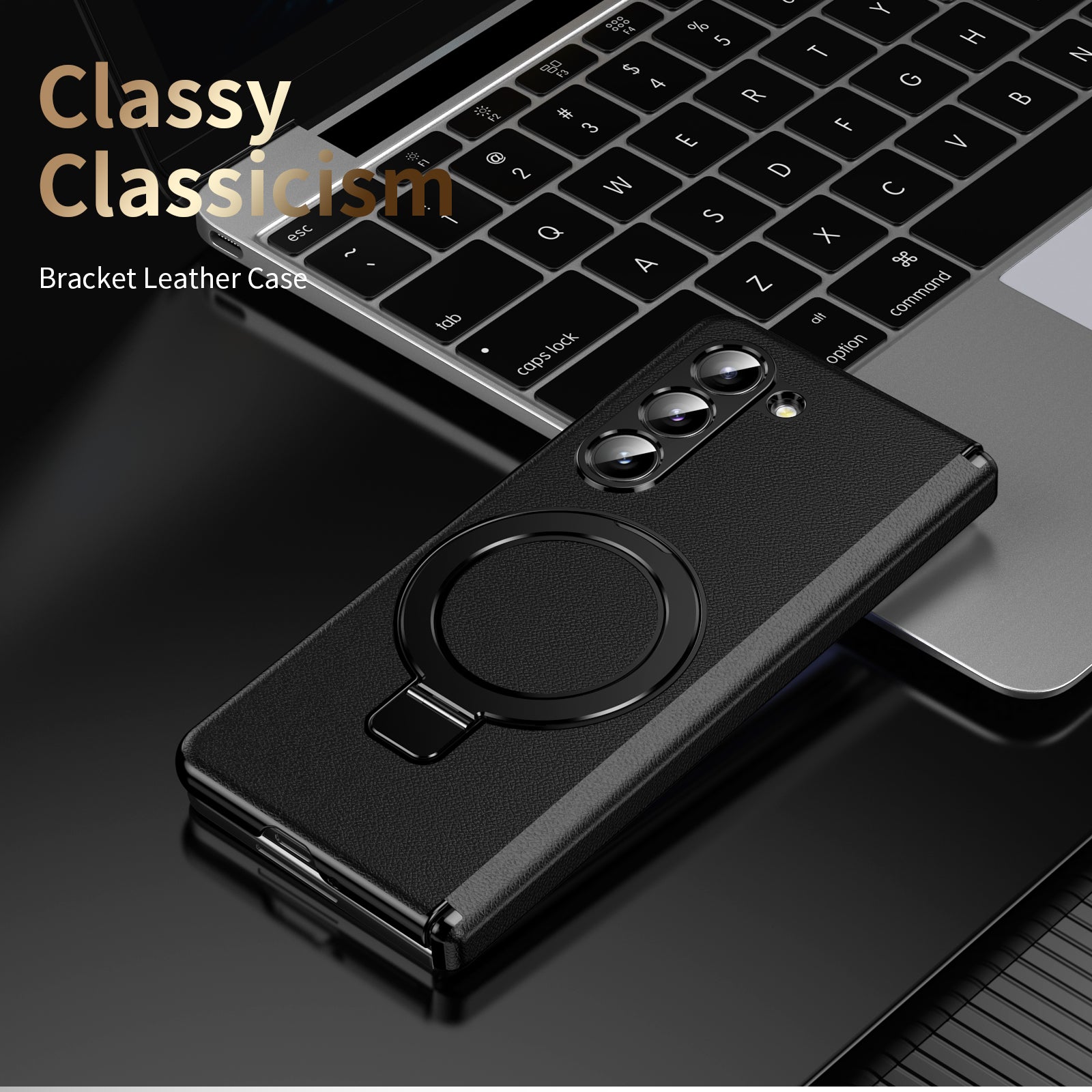 vacuum-plating-leather-magnetic-ring-stand-galaxy-z-fold5-case_14