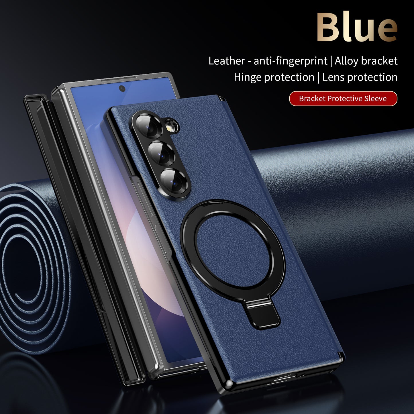 vacuum-plating-leather-magnetic-ring-stand-galaxy-z-fold6-case_10