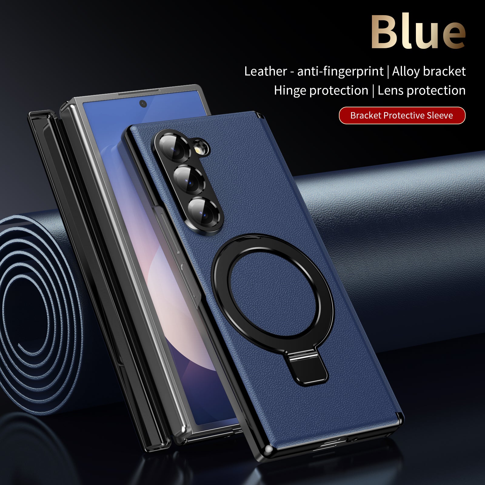 vacuum-plating-leather-magnetic-ring-stand-galaxy-z-fold6-case_10