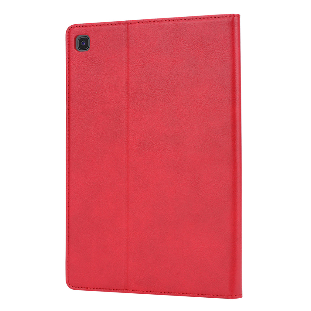 Elevate your Galaxy Tab A 10.1 (2019) with our handcrafted leather folio case. Designed for the modern professional, it combines vintage aesthetics with rugged functionality. Shock resistant, leather wallet with 5 card slots, 2 note slots,1 big pocket, magnetic closure and built-in pencil slot.