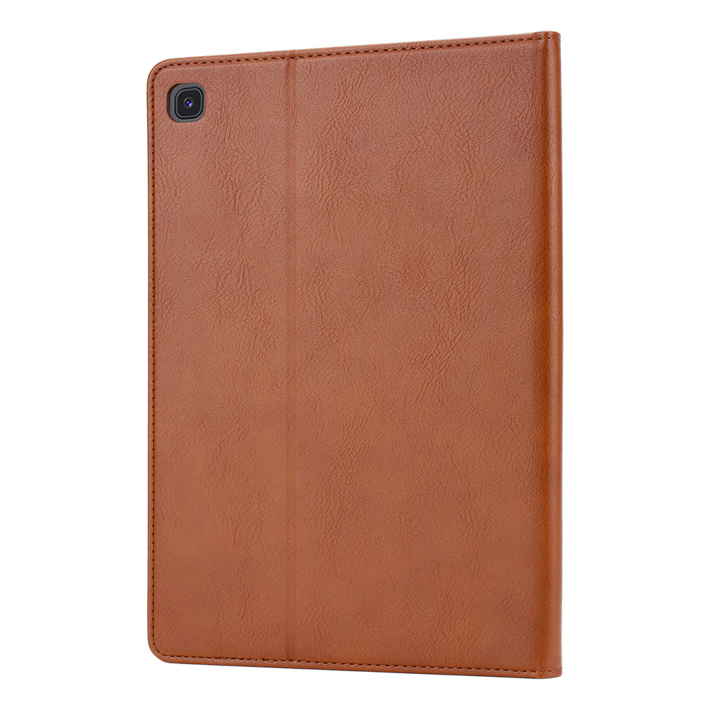Elevate your Galaxy Tab A 8.0 with S Pen (2019) with our handcrafted leather folio case. Designed for the modern professional, it combines vintage aesthetics with rugged functionality. Shock resistant, leather wallet with 5 card slots, 2 note slots,1 big pocket, magnetic closure and built-in pencil slot.