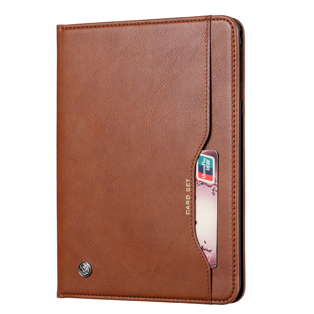 Elevate your Galaxy Tab A7 Lite (8.7-inch, 2021) with our handcrafted leather folio case. Designed for the modern professional, it combines vintage aesthetics with rugged functionality. Shock resistant, leather wallet with 5 card slots, 2 note slots,1 big pocket, magnetic closure and built-in pencil slot.