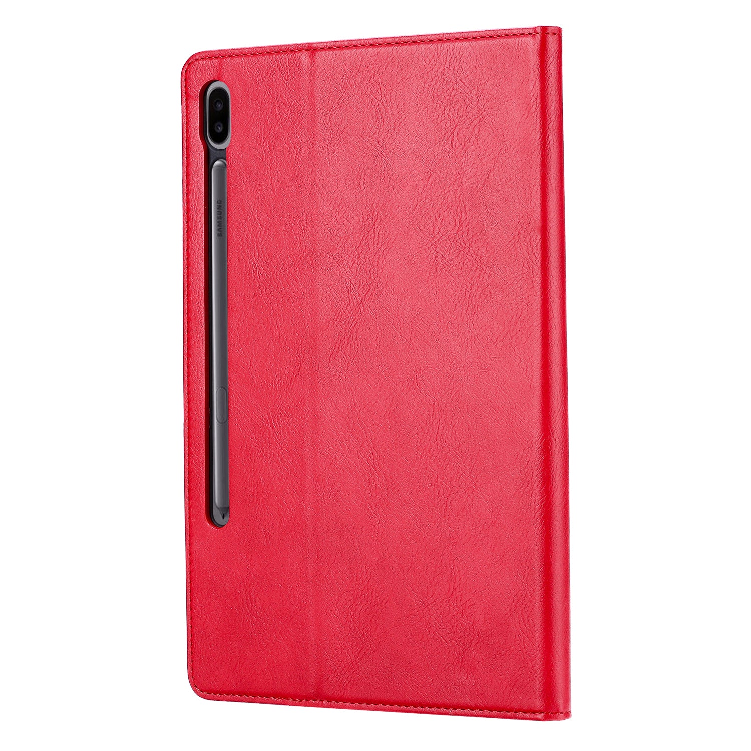Elevate your Galaxy Tab S7 FE (12.4-inch, 2020) with our handcrafted leather folio case. Designed for the modern professional, it combines vintage aesthetics with rugged functionality. Shock resistant, leather wallet with 5 card slots, 2 note slots,1 big pocket, magnetic closure and built-in pencil slot.