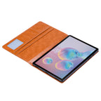 Elevate your  Galaxy Tab S7 (11-inch, 2020) with our handcrafted leather folio case. Designed for the modern professional, it combines vintage aesthetics with rugged functionality. Shock resistant, leather wallet with 5 card slots, 2 note slots,1 big pocket, magnetic closure and built-in pencil slot.