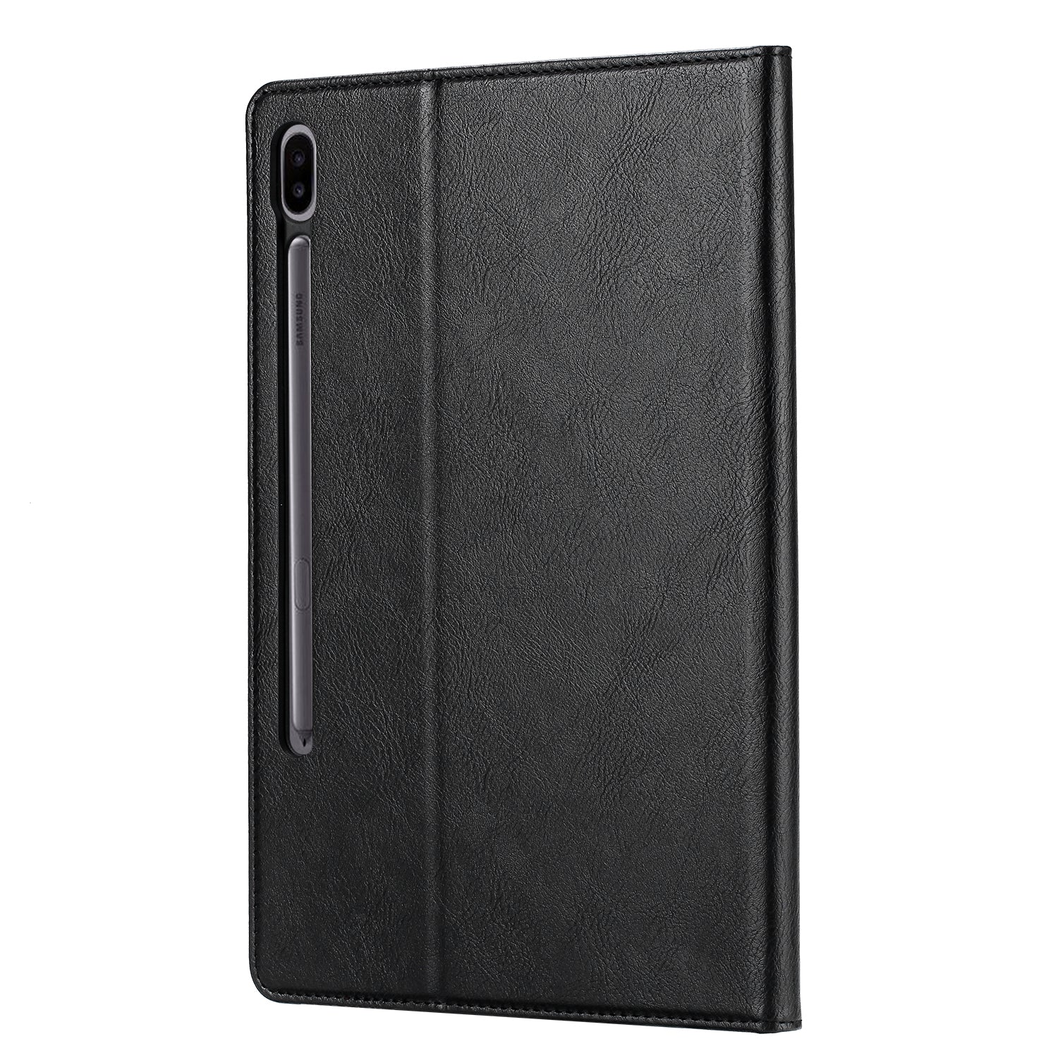 Elevate your  Galaxy Tab S7 (11-inch, 2020) with our handcrafted leather folio case. Designed for the modern professional, it combines vintage aesthetics with rugged functionality. Shock resistant, leather wallet with 5 card slots, 2 note slots,1 big pocket, magnetic closure and built-in pencil slot.