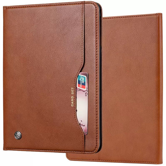Elevate your Galaxy Tab S8 Plus (12.4-inch, 2022) with our handcrafted leather folio case. Designed for the modern professional, it combines vintage aesthetics with rugged functionality. Shock resistant, leather wallet with 5 card slots, 2 note slots,1 big pocket, magnetic closure and built-in pencil slot.
