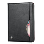 Elevate your iPad 5th Gen (9.7-inch, 2017) with our handcrafted leather folio case. Designed for the modern professional, it combines vintage aesthetics with rugged functionality. Shock resistant, leather wallet with 5 card slots, 2 note slots,1 big pocket, magnetic closure and built-in pencil slot