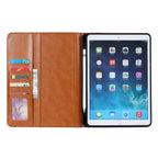Elevate your iPad 5th Gen (9.7-inch, 2017) with our handcrafted leather folio case. Designed for the modern professional, it combines vintage aesthetics with rugged functionality. Shock resistant, leather wallet with 5 card slots, 2 note slots,1 big pocket, magnetic closure and built-in pencil slot