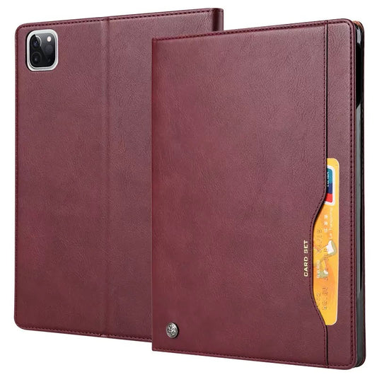 Elevate your iPad Air 6th Gen (11-inch, 2024) with our handcrafted leather folio case. Designed for the modern professional, it combines vintage aesthetics with rugged functionality. Shock resistant, leather wallet with 5 card slots, 2 note slots,1 big pocket, magnetic closure and built-in pencil slot.