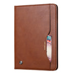 Elevate your iPad Mini 5 (7.9-inch, 2019) with our handcrafted leather folio case. Designed for the modern professional, it combines vintage aesthetics with rugged functionality. Shock resistant, leather wallet with 5 card slots, 2 note slots,1 big pocket, magnetic closure and built-in pencil slot