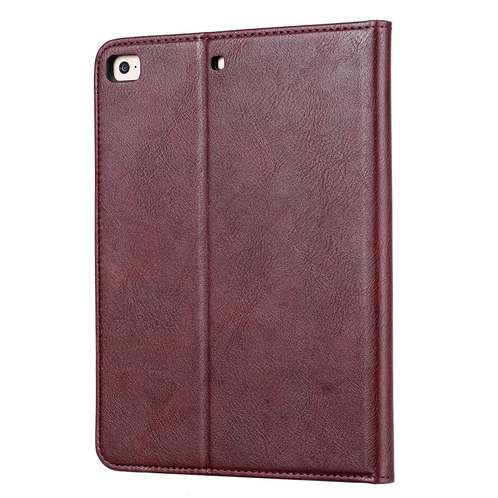 Elevate your iPad Mini 5 (7.9-inch, 2019) with our handcrafted leather folio case. Designed for the modern professional, it combines vintage aesthetics with rugged functionality. Shock resistant, leather wallet with 5 card slots, 2 note slots,1 big pocket, magnetic closure and built-in pencil slot