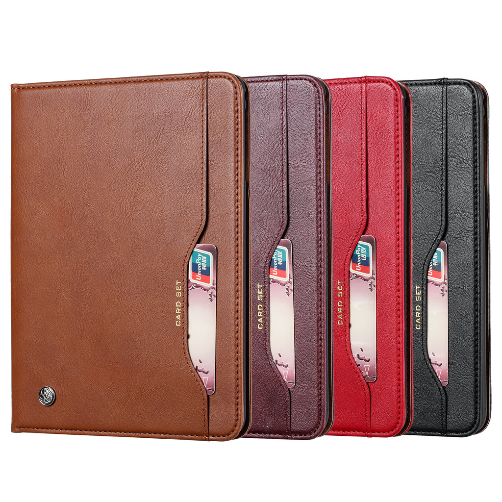 Elevate your iPad Pro (10.5-inch, 2017) with our handcrafted leather folio case. Designed for the modern professional, it combines vintage aesthetics with rugged functionality. Shock resistant, leather wallet with 5 card slots, 2 note slots,1 big pocket, magnetic closure and built-in pencil slot.