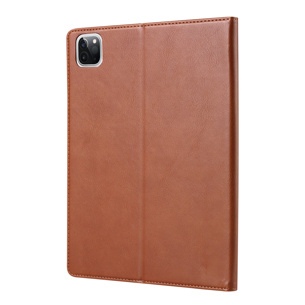 Elevate your iPad Pro 11-inch (3rd Gen, 2020) with our handcrafted leather folio case. Designed for the modern professional, it combines vintage aesthetics with rugged functionality. Shock resistant, leather wallet with 5 card slots, 2 note slots,1 big pocket, magnetic closure and built-in pencil slot.