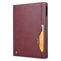 Elevate your iPad Pro 11-inch (3rd Gen, 2021) with our handcrafted leather folio case. Designed for the modern professional, it combines vintage aesthetics with rugged functionality. Shock resistant, leather wallet with 5 card slots, 2 note slots,1 big pocket, magnetic closure and built-in pencil slot.