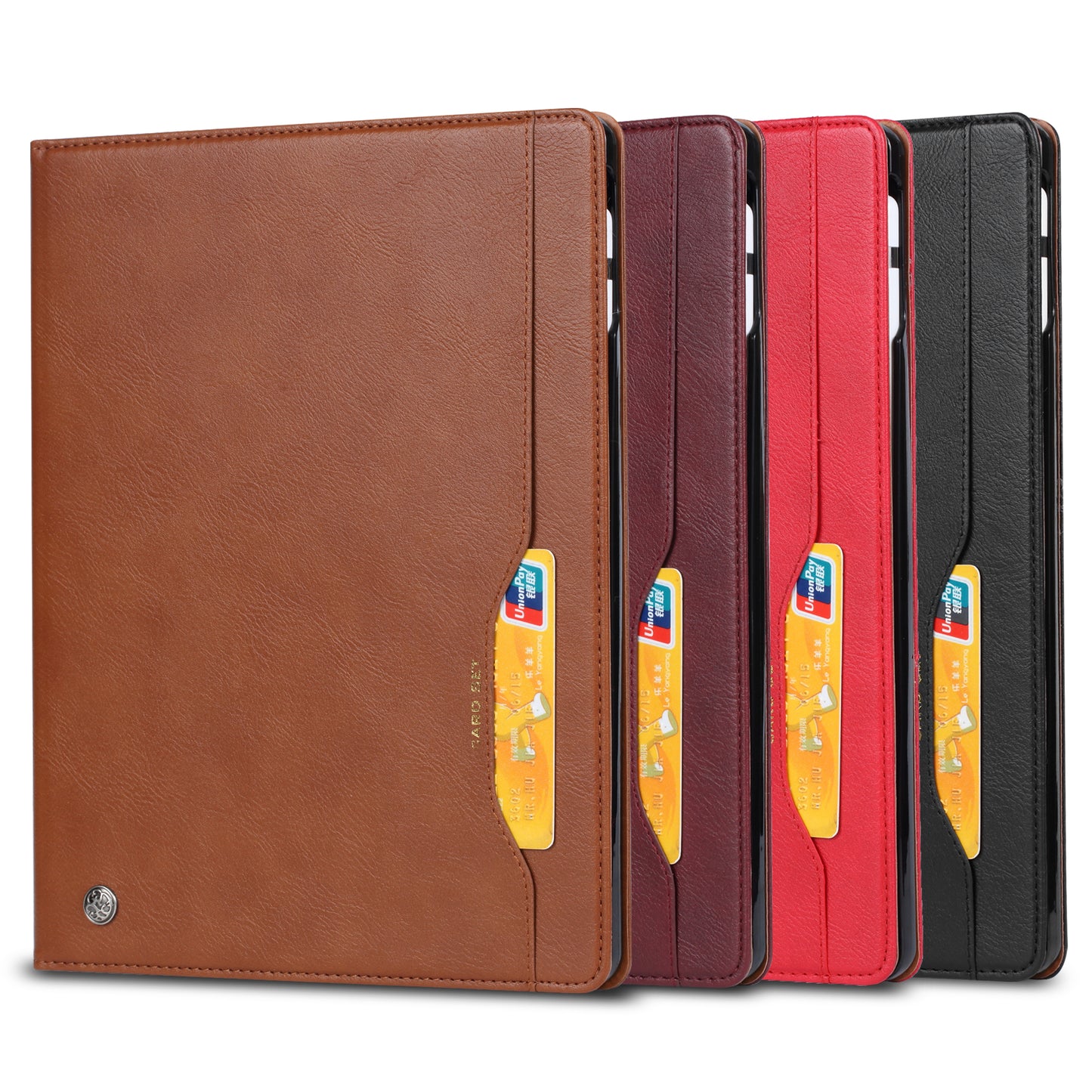 Elevate your iPad Pro 11-inch (5th Gen, 2024) with our handcrafted leather folio case. Designed for the modern professional, it combines vintage aesthetics with rugged functionality. Shock resistant, leather wallet with 5 card slots, 2 note slots,1 big pocket, magnetic closure and built-in pencil slot.