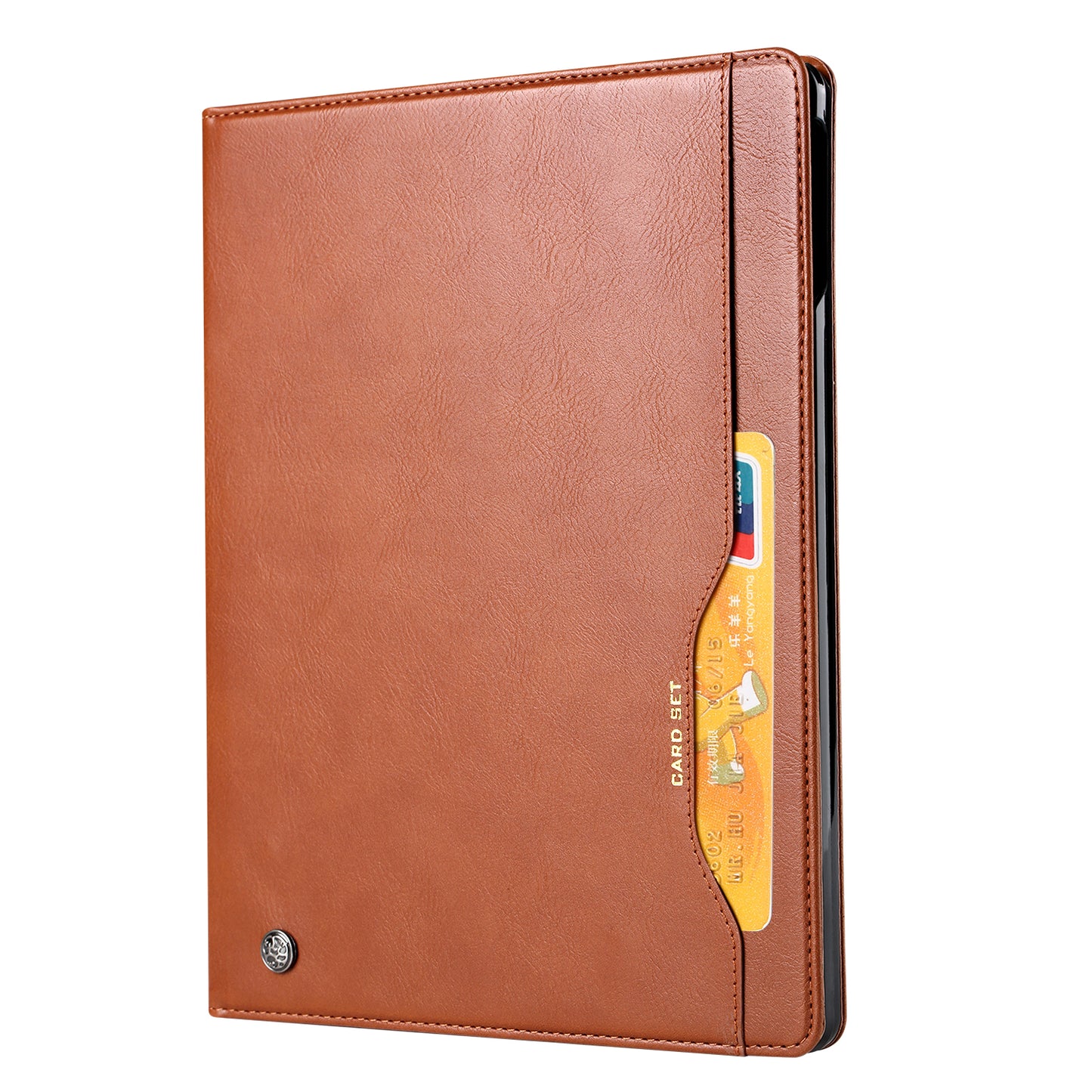 Elevate your iPad Pro 11-inch (5th Gen, 2024) with our handcrafted leather folio case. Designed for the modern professional, it combines vintage aesthetics with rugged functionality. Shock resistant, leather wallet with 5 card slots, 2 note slots,1 big pocket, magnetic closure and built-in pencil slot.